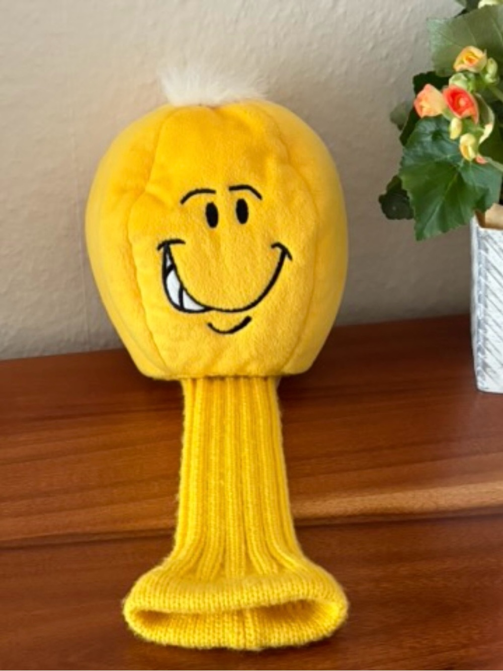 Dan Dee Collector's Choice Smiley Face Plush Golf Club Head Cover Funny Novelty